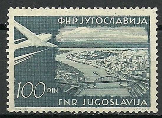 Znaczek Jugosławia 1951 Mi 652a Z podlepką *