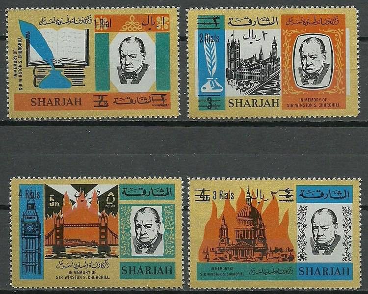 Znaczek Sharjah 1966 Mi 254-257 Czyste **