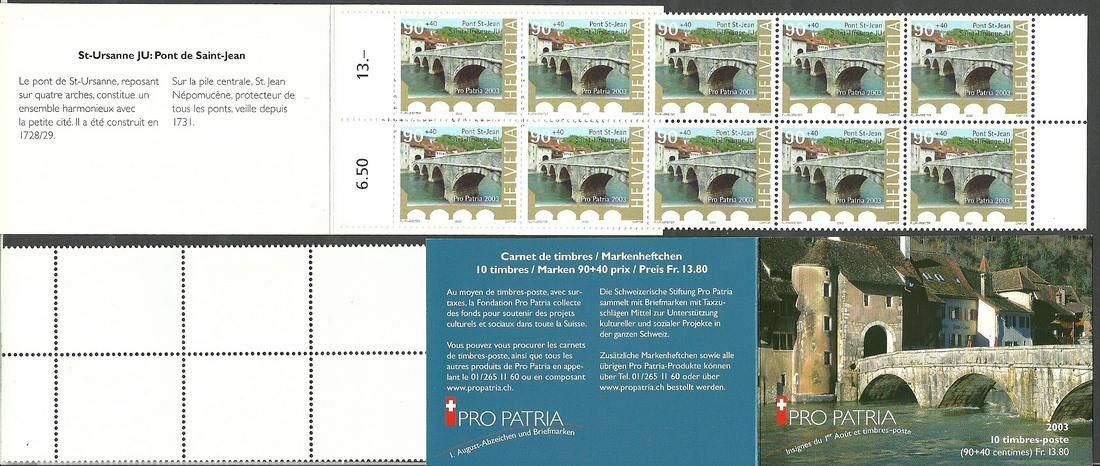 Znaczek Szwajcaria 2003 Mi mhO-131 Czyste **