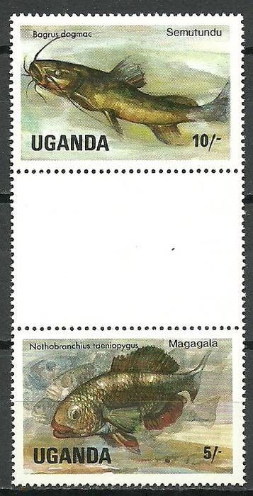 Znaczek Uganda 1985 Mi 412+413 Czyste **
