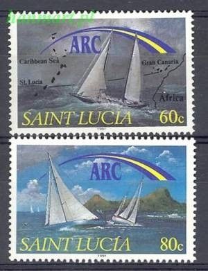 Znaczek Saint Lucia 1991 Mi 999-1000 Czyste **