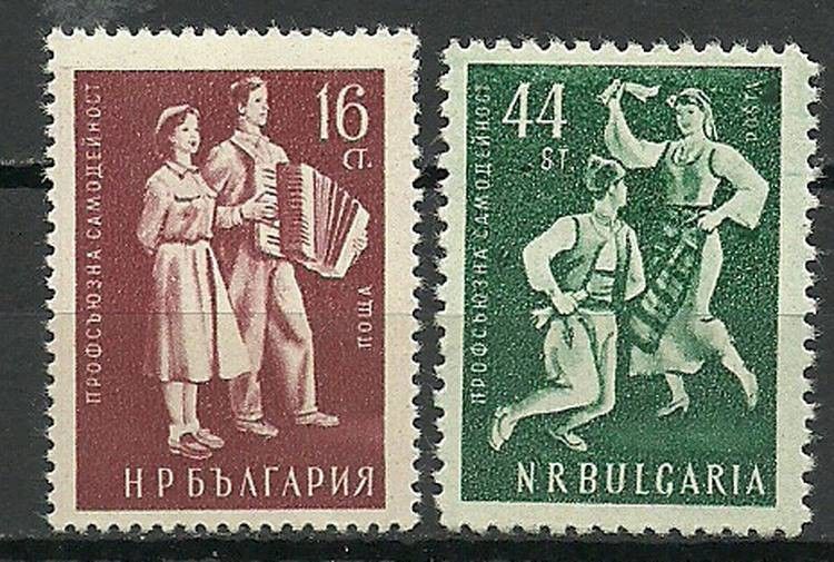 Znaczek Bułgaria 1953 Mi 898-899 Czyste **