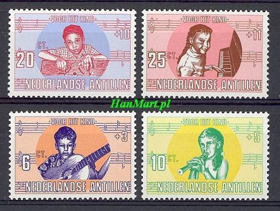 Znaczek Antyle Holenderskie 1969 Mi 210-213 Czyste **