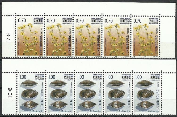 Znaczek Luksemburg 2010 Mi 1857-1858 Czyste **