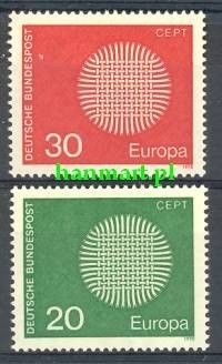 Znaczek Niemcy 1970 Mi 620-621 Czyste **