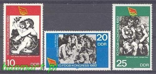 Znaczek NRD / DDR 1982 Mi 2699-2701 Czyste **