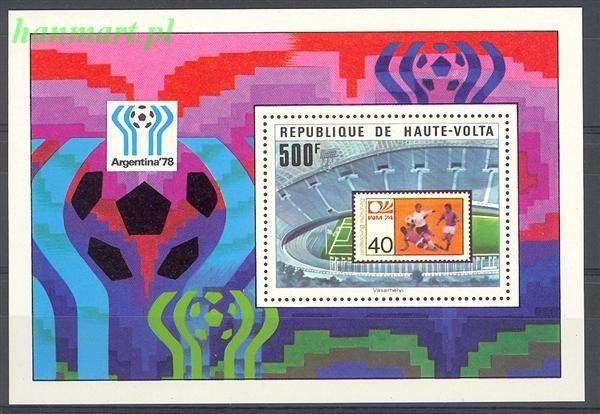 Znaczek Górna Wolta 1977 Mi bl 48 Czyste **