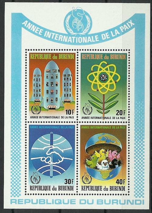 Znaczek Burundi 1987 Mi bl 124C Czyste **