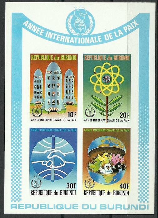 Znaczek Burundi 1987 Mi bl 124B Czyste **