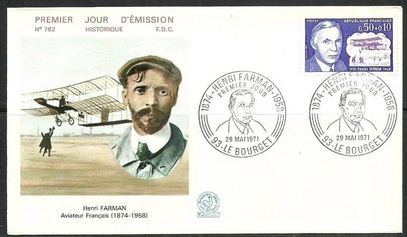 Znaczek Francja 1971 Mi 1752 FDC