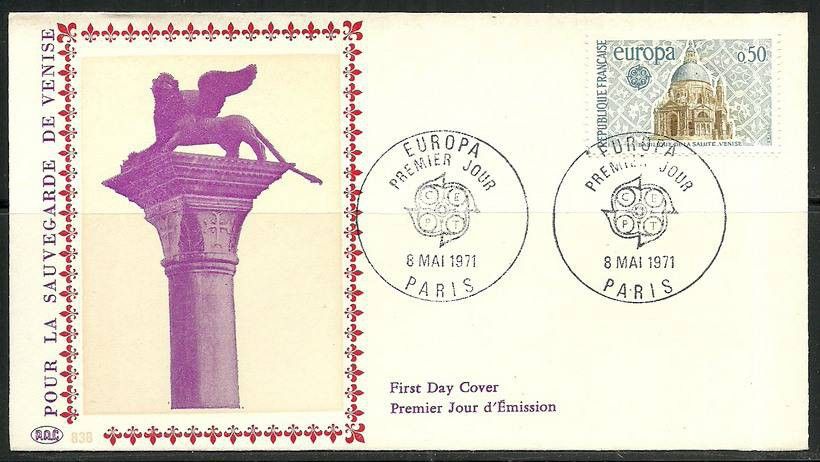 Znaczek Francja 1971 Mi 1748 FDC