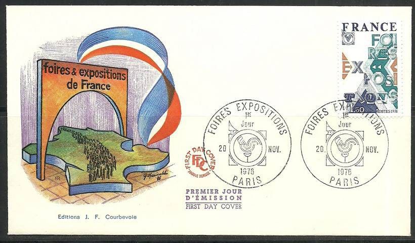 Znaczek Francja 1971 Mi 2000 FDC