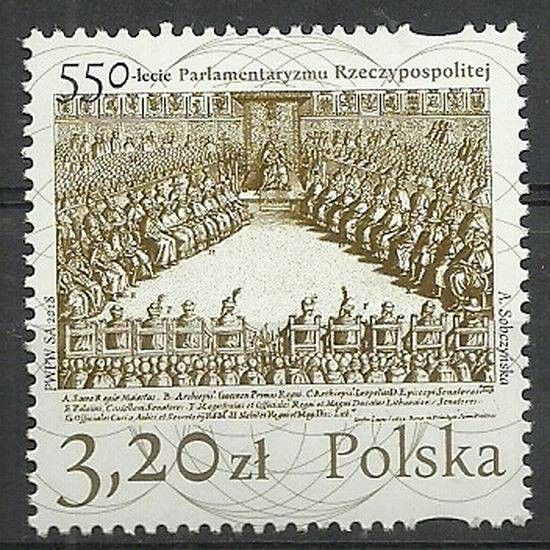 Znaczek Polska 2018 Mi 4999 Fi 4849 Czyste **