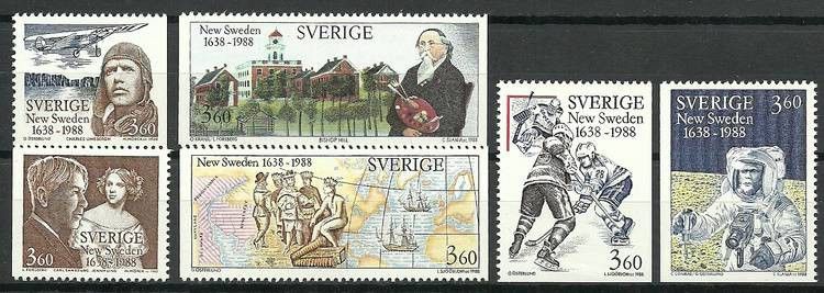 Znaczek Szwecja 1988 Mi 1473-1478 Czyste **