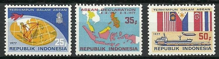 Znaczek Indonezja 1977 Mi 879-881 Czyste **