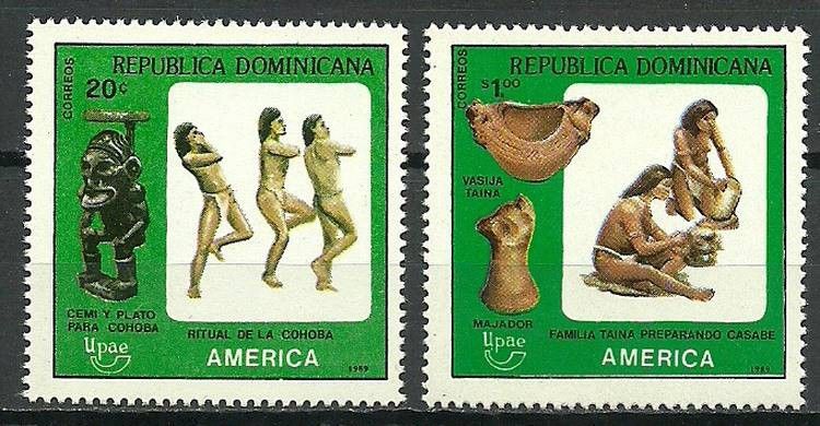 Znaczek Dominikana 1989 Mi 1596-1597 Czyste **