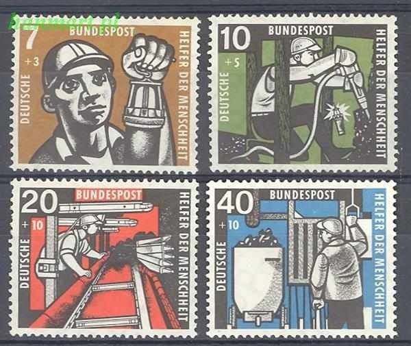 Znaczek Niemcy 1957 Mi 270-273 Inne