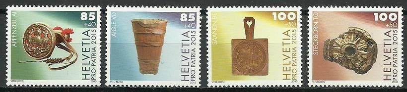 Znaczek Szwajcaria 2015 Mi 2397-2400 Czyste **