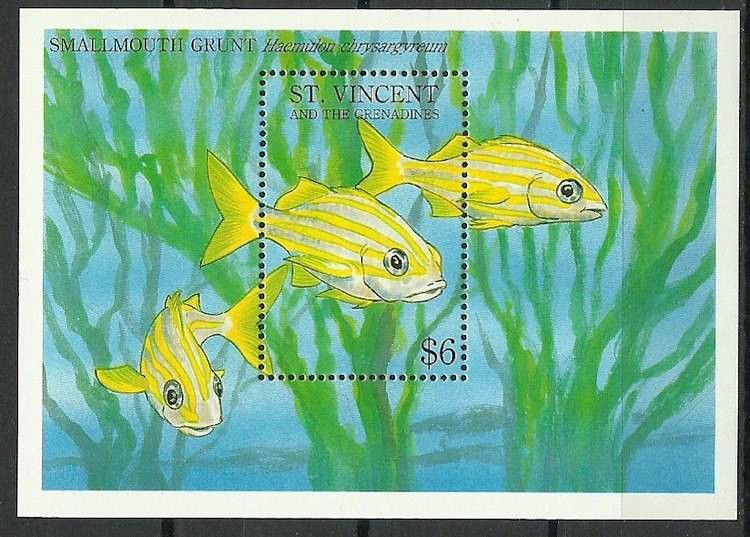 Znaczek Saint Vincent i Grenadyny 1993 Mi bl 265 Czyste **