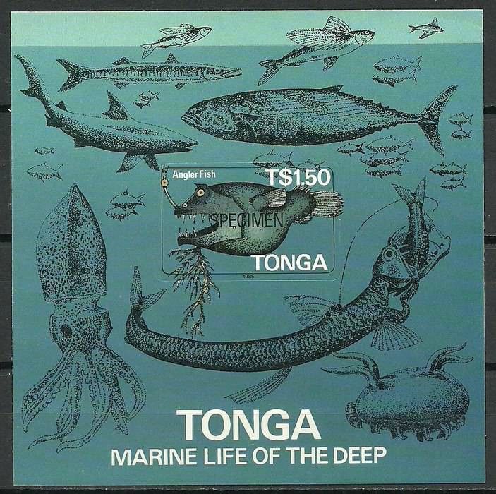 Znaczek Tonga 1985 Mi spe bl 6B Czyste **