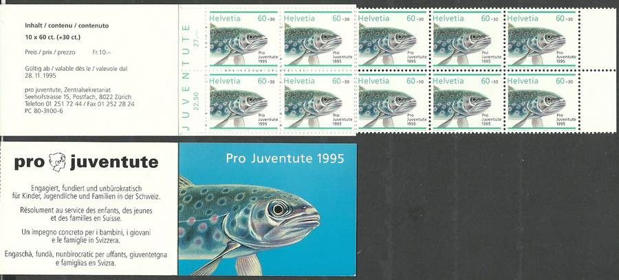 Znaczek Szwajcaria 1995 Mi mh O-103 Czyste **