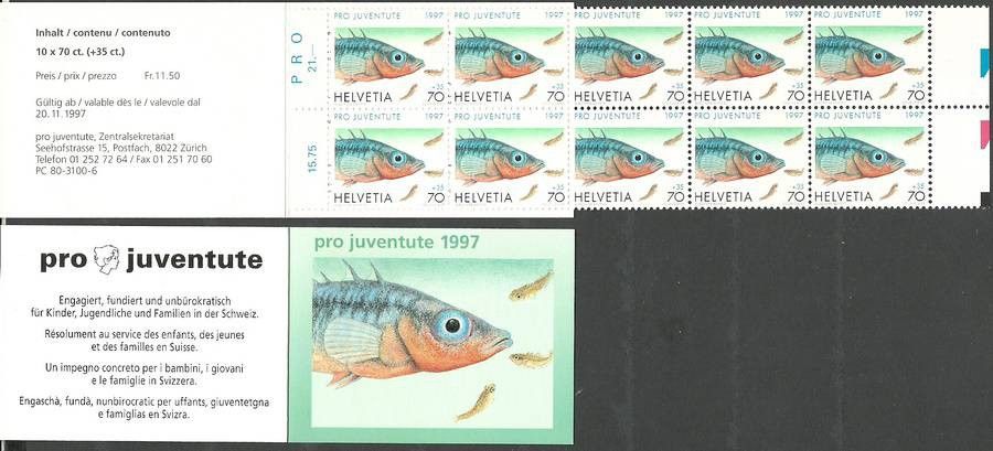 Znaczek Szwajcaria 1997 Mi mh O-109 Czyste **