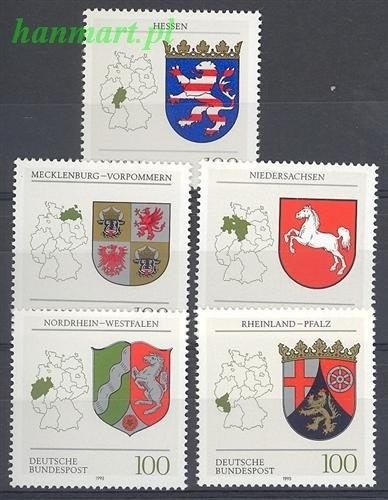 Znaczek Niemcy 1993 Mi 1660-1664 Czyste **
