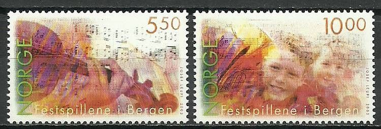 Znaczek Norwegia 2003 Mi 1465-1466 Czyste **