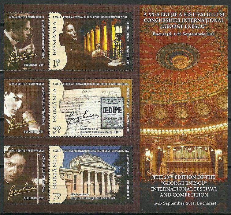 Znaczek Rumunia 2011 Mi bl 511 Czyste **