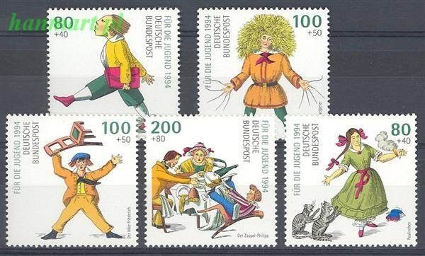Znaczek Niemcy 1994 Mi 1726-1730 Czyste **