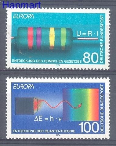 Znaczek Niemcy 1994 Mi 1732-1733 Czyste **