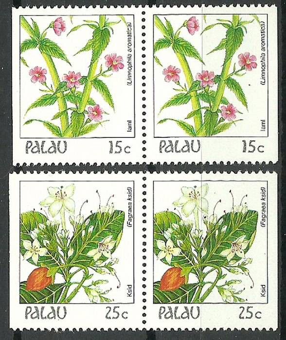 Znaczek Palau 1988 Mi 241-242D Czyste **