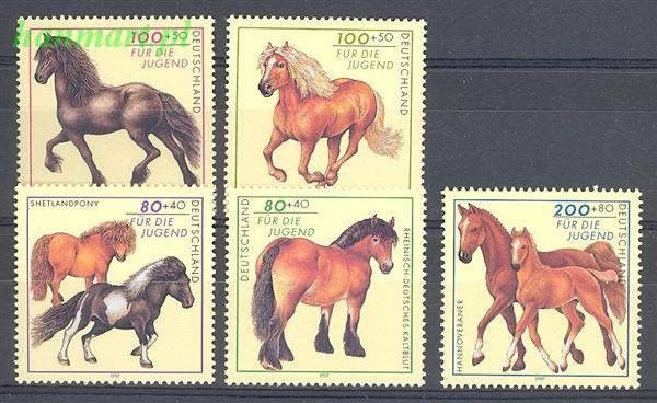 Znaczek Niemcy 1997 Mi 1920-1924 Czyste **