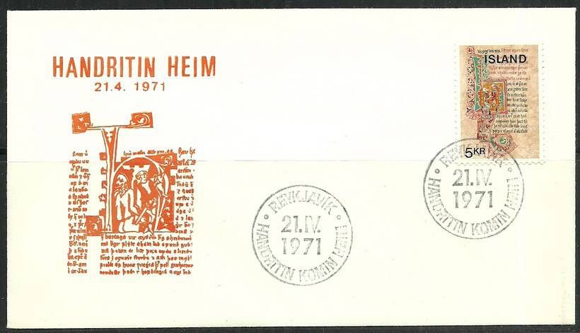 Znaczek Islandia 1970 Mi 439 FDC