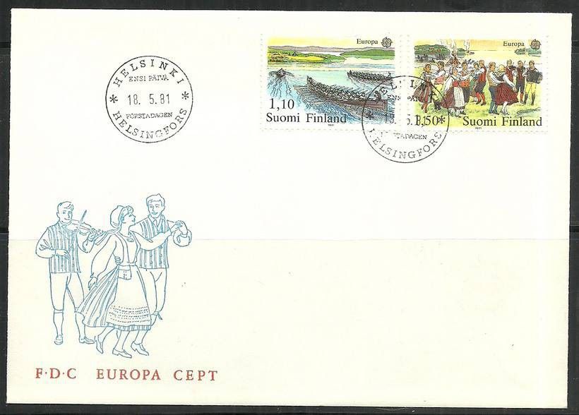 Znaczek Finlandia 1981 Mi 881-882 FDC