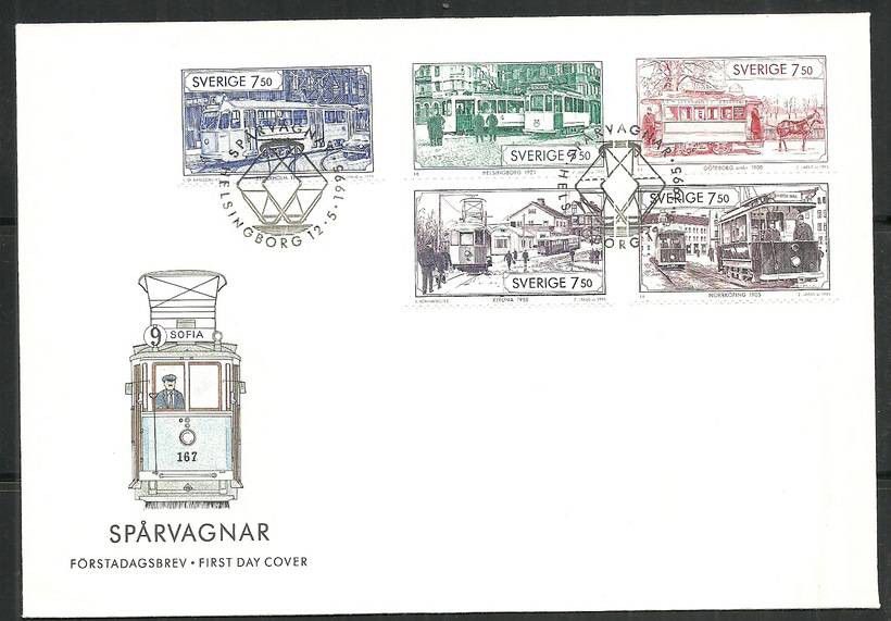 Znaczek Szwecja 1995 Mi 1890-91+92-93+1889 FDC