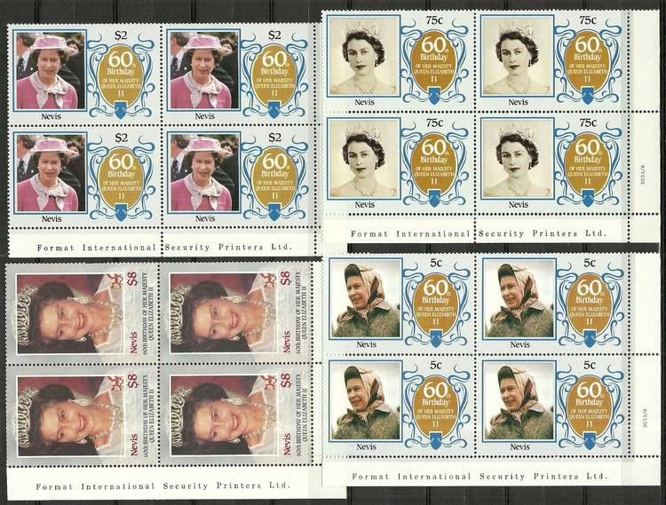 Znaczek Nevis 1986 Mi 372-375 Czyste **