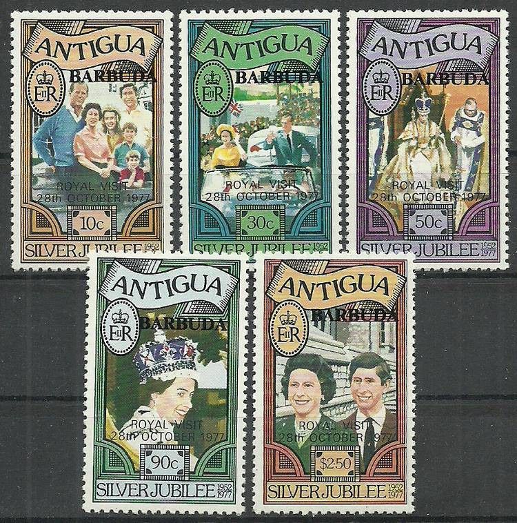 Znaczek Barbuda 1977 Mi 344-348Ca Czyste **