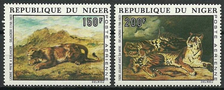 Znaczek Niger 1973 Mi 381-382 Czyste **