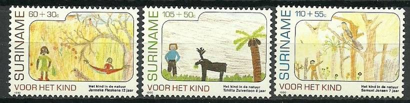 Znaczek Surinam 1990 Mi 1353-1355 Czyste **