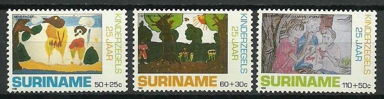 Znaczek Surinam 1988 Mi 1283-1285 Czyste **