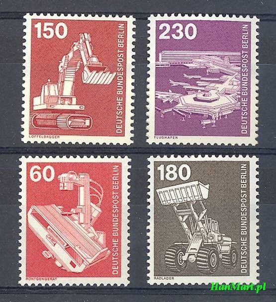 Znaczek Berlin Niemcy 1978 Mi 584-586 Czyste **