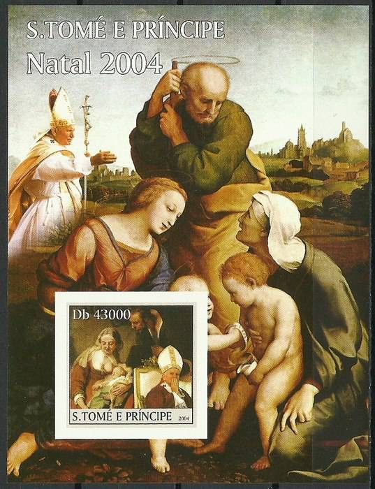 Znaczek Wyspy Św. Tomasza i Książęca 2004 Mi bl 520B Czyste **