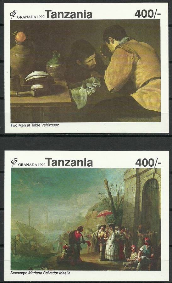Znaczek Tanzania 1992 Mi bl 185-186 Czyste **