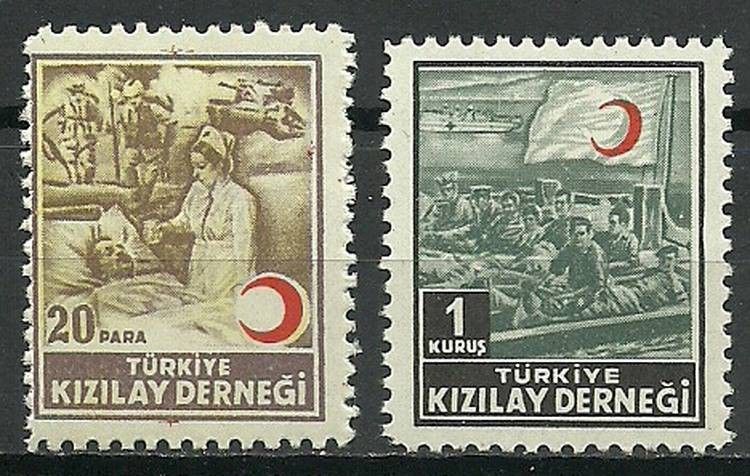 Znaczek Turcja 1953 Mi zwaB175-176 Czyste **