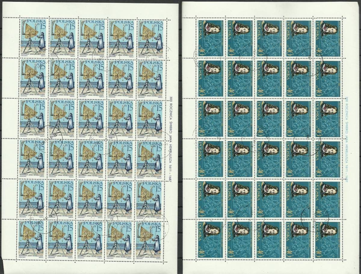 Znaczek Polska 1987 Mi ark 3116-3117 Fi ark 2968-2969 Stemplowane