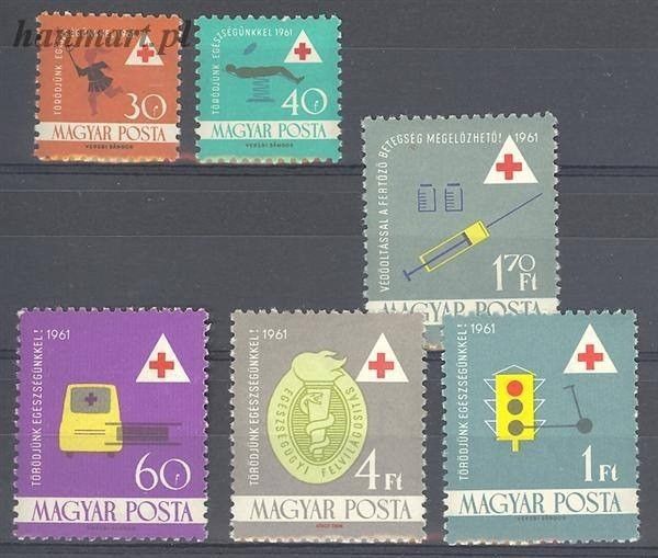 Znaczek Węgry 1961 Mi 1747-1752 Czyste **