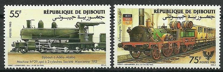Znaczek Dżibuti 1985 Mi 439-440 Czyste **