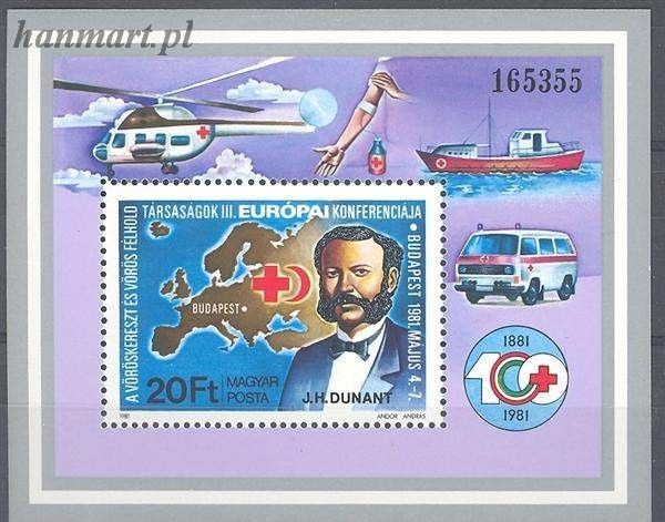 Znaczek Węgry 1981 Mi bl 149 Czyste **