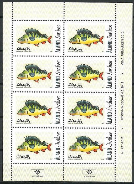 Znaczek Wyspy Alandzkie 2012 Mi ark 361 Czyste **